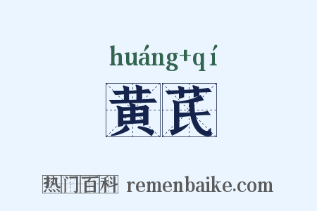 黄芪是什么意思的图片